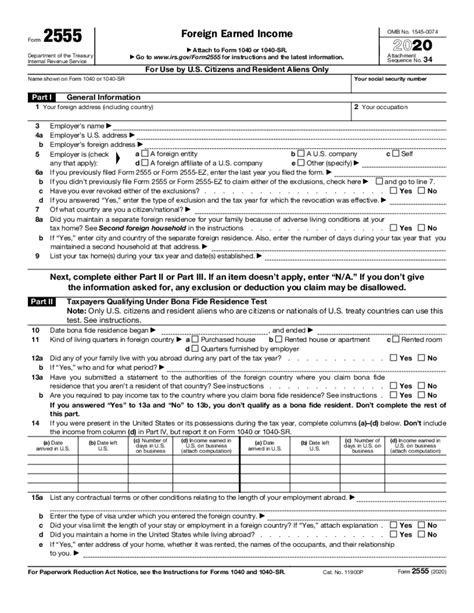 Form 2555 Turbotax Fill Online Printable Fillable Blank Irs Form