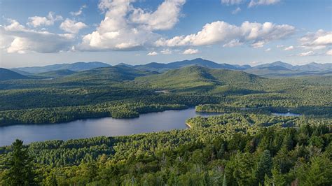 Scenic View From Goodnow Mountain Adirondack Mountains New York State