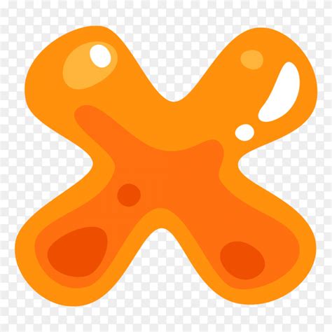 Orange Color Shaped X Letter Vector Png Similar Png