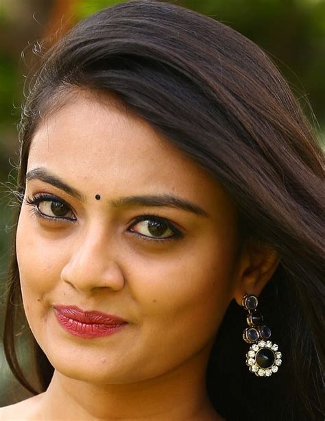 Tamil Girl Nikitha Narayan Smiling Face Closeup Tollywood Boost