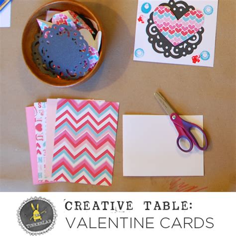 Invite your kids to print their favorite jokes on bright construction paper then cut. Creative Table: Valentine's Day Cards | TinkerLab