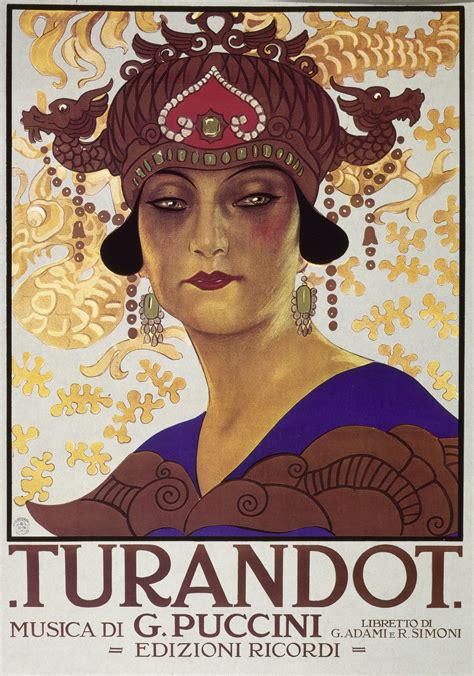 Turandot Poster Poster Vintage Poster Musica