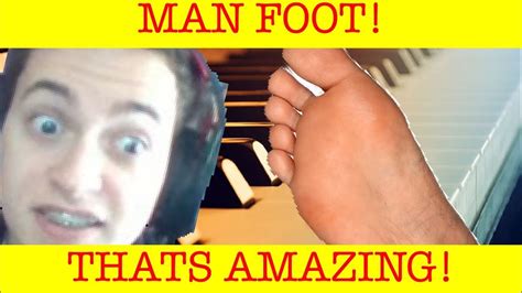 Omegle But A Guy Plays Piano With Feet Youtube
