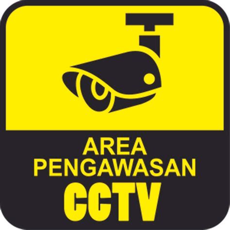Jual Sticker Area Pengawasan CCTV Uk 10x10cm Di Lapak GiGEA Gigea