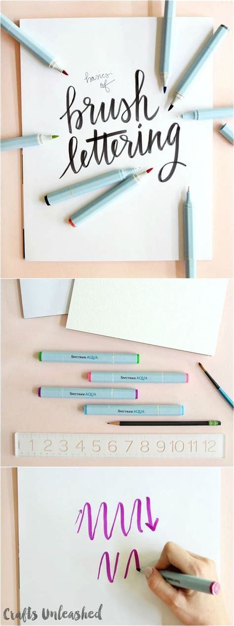Hand Lettering Basics With Watercolor Markers Consumer Crafts Hand