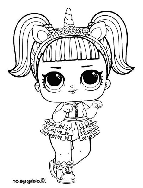 Lol Doll Coloring Pages Unicorn