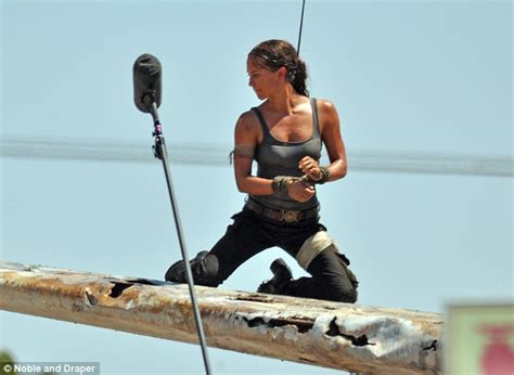 Alicia Vikander Springs Into Action On Tomb Raider Reboot Daily Mail