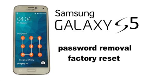 How To Unlock Samsung Galaxy S5 Password Or Pattern Youtube