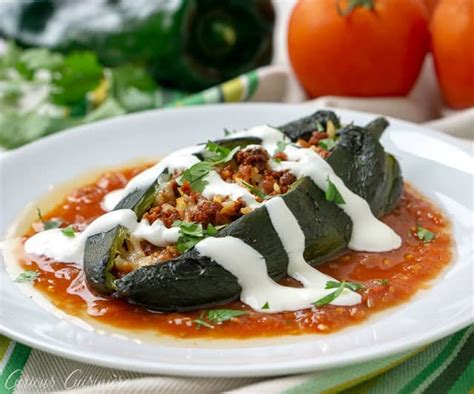 baked chiles rellenos with chorizo recipe curious cuisiniere