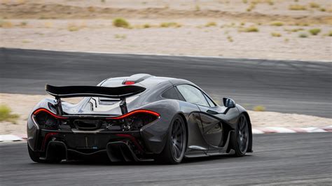 Mclaren P1 Sports Car Rear View Outdoors Wallpaper Cars