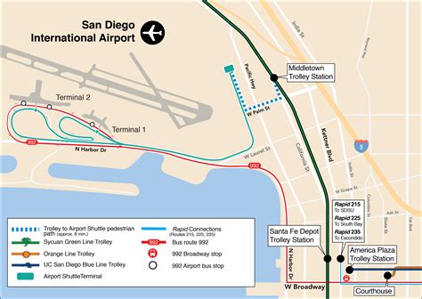 Airport San Diego Map - Tourist Map