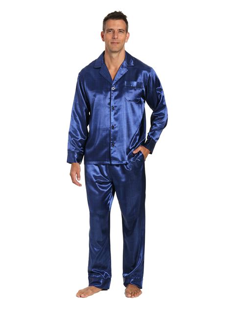 Noble Mount Mens Premium Satin Pajama Sleepwear Set