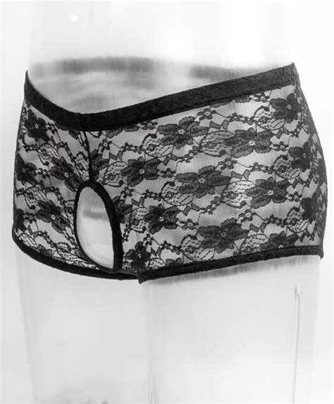 Sexy Lace Open Crotch Panties For Men Male Boxers Gays Exotic Briefs