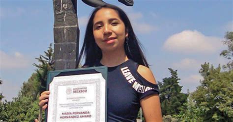 María Fernanda Hernández Premio Nacional De La Juventud Gaceta Unam