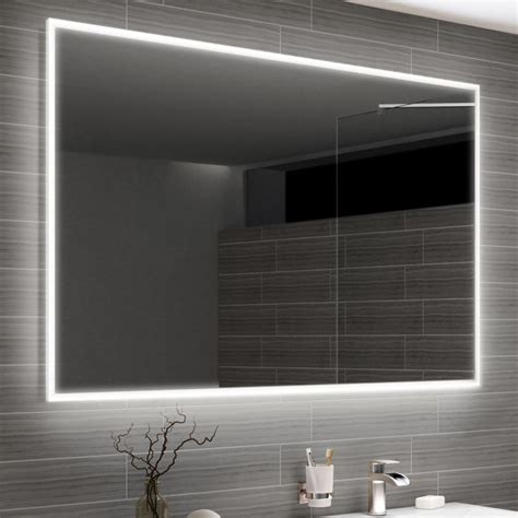 Large Led Mirror 1200mm Clever Demister Bathroom Mirror Large Bathroom Mirrors