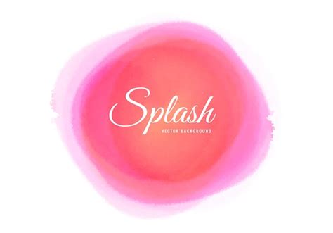 Free Vector Abstract Pink Soft Watercolor Splash Design