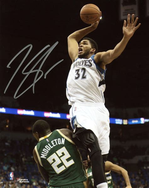 Karl Anthony Towns Minnesota Timberwolves Autographed X Dunking