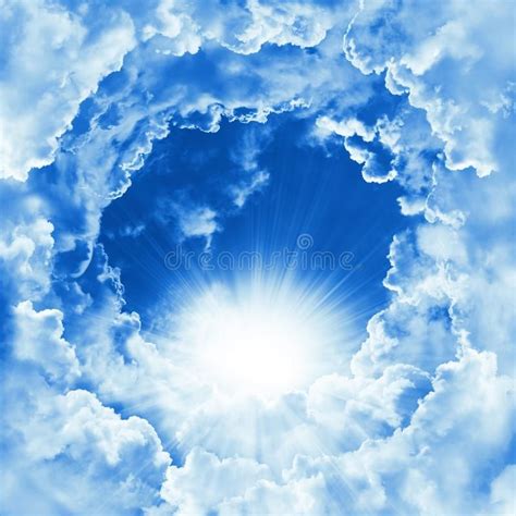 Religion Concept Of Heavenly Background Divine Shining Heaven With