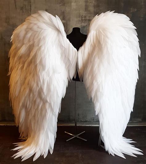 Large Angel Wings Costume Cosplay White Angel Wings Wings Etsy Angel Wings Costume Wings