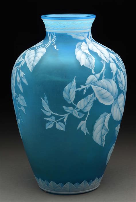Lot Detail English Cameo Glass Vase