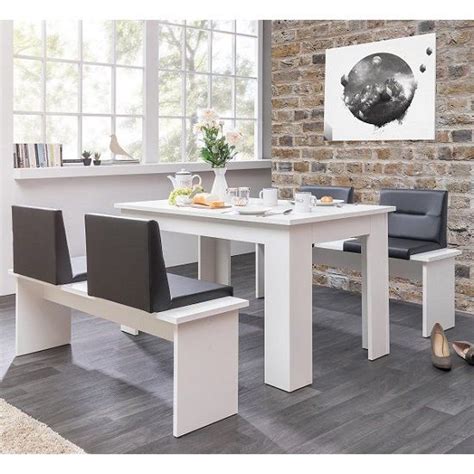 Yes, you can view all of our dining sets in rectangle, round, oval, square, or boat shape. Munich Dining Table In White And 2 Dining Benches With ...