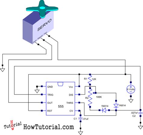 How Do You Build A Simple Circuit To Control A Servo Howtutorial