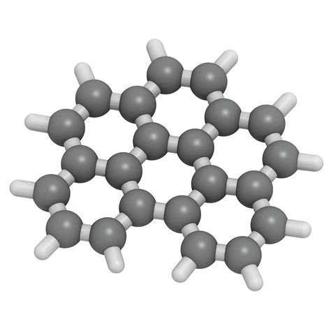 Benzoperylene Molecular Model Photograph By Molekuul Science Photo