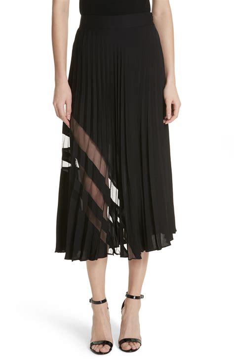 Milly Pleated Maxi Skirt Nordstrom
