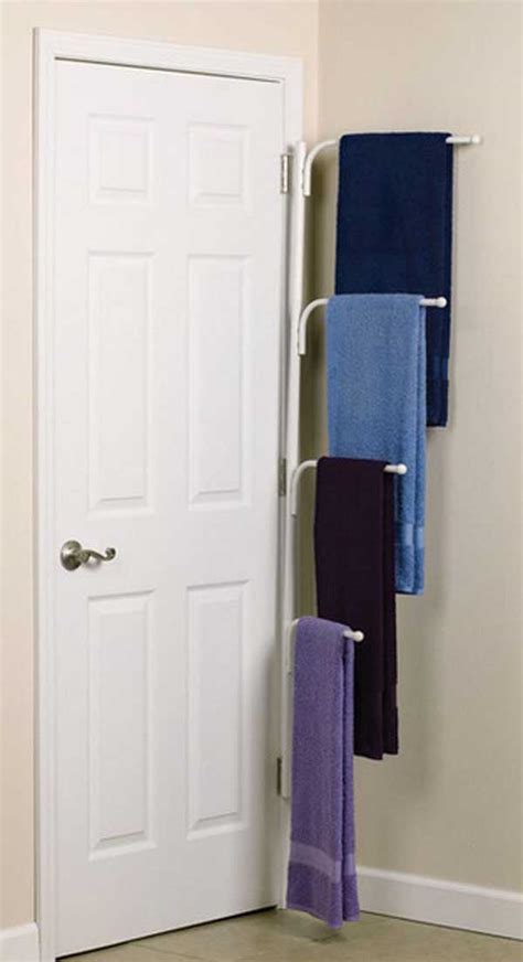 Aside from them, you can also make use of wine racks, mesh shoe organizers, and plant holders. 32 of The Most Genius DIY Projects to Keep Bath Towels ...