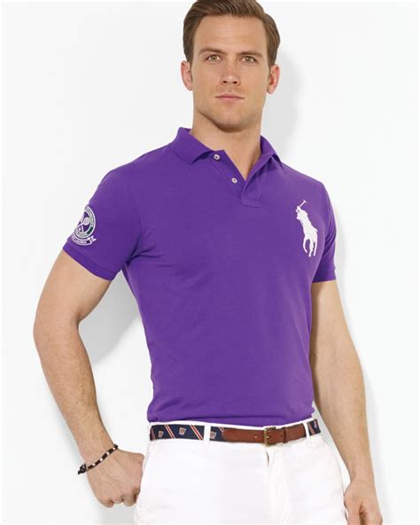 Lyst Ralph Lauren Polo Wimbledon Customfit Big Pony Polo Shirt In