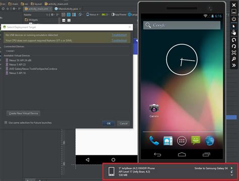 Visual Studio Android Emulator For Android Studio Stack Overflow