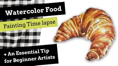 Watercolor Food Painting Time Lapse An Essential Tip For Beginner