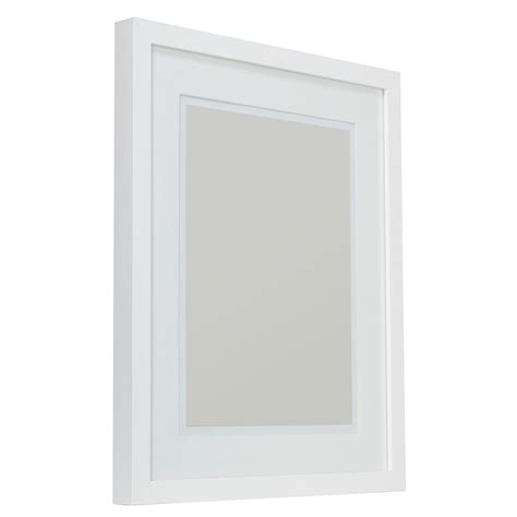 White Single Frame Wood Picture Frame H540mm X W440mm Departments