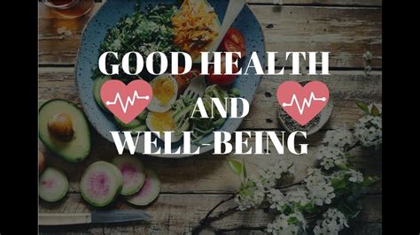 Good Health And Well Being Youtube