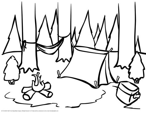 Camping Coloring Pages - GetColoringPages.com
