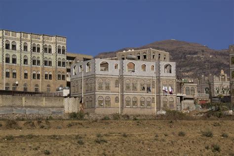 Typical Architecture Of Yemen In Ibb Yemen Stock Photo Image Of Roof