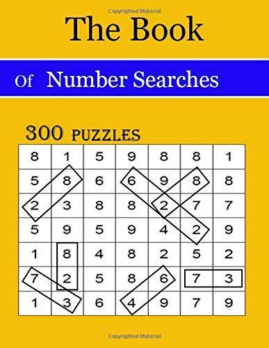 The Book Of Number Searches 300 Puzzles By At Man Amazon