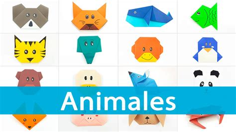 20 Figuras De Animales De Papel Muy Fáciles Origami Fácil