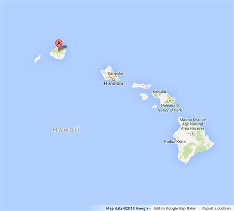 Kauai On Map Of Hawaii