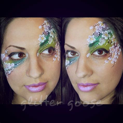 Cherry Blossoms Face Painting By Glitter Goose Face Painting Images