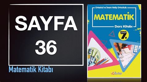 7 Sınıf Matematik Ders Kitabı BERKAY YAYIN Sayfa 36 Cevapları YouTube