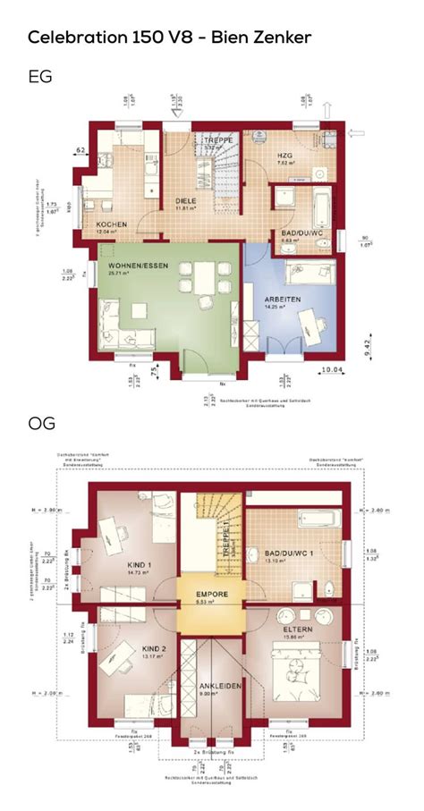 Es besteht im erdgeschoss einer doppelgarage von 50 m2 mit zugang zum haus. Grundriss Einfamilienhaus moderner Landhausstil - 6 Zimmer ...