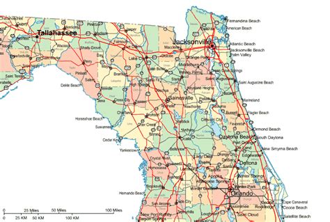 Florida Road Maps Detailed Road Map Of Florida Printable Maps Sexiz Pix