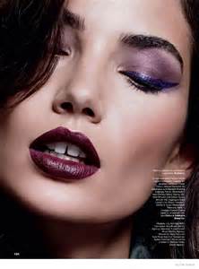 Lily Aldridge Wears Fall Makeup Looks For Cover Story Of
