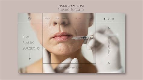 Free Psd Plastic Surgery Instagram Posts Template
