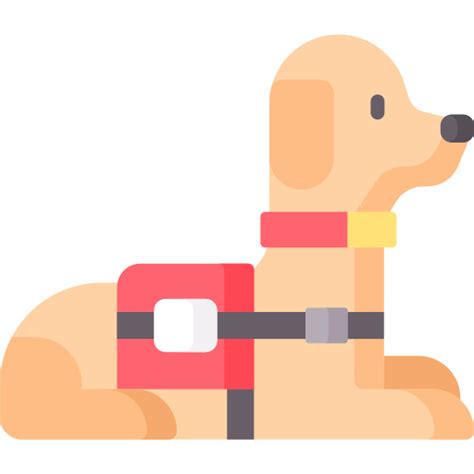 Service Dog Special Flat Icon