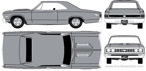 Chevrolet Chevelle Ss 396 1967 Chevrolet Drawings Dimensions