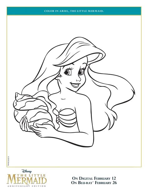 Ariel from the little mermaid. The Little Mermaid Coloring Pages and Activity Sheets ...