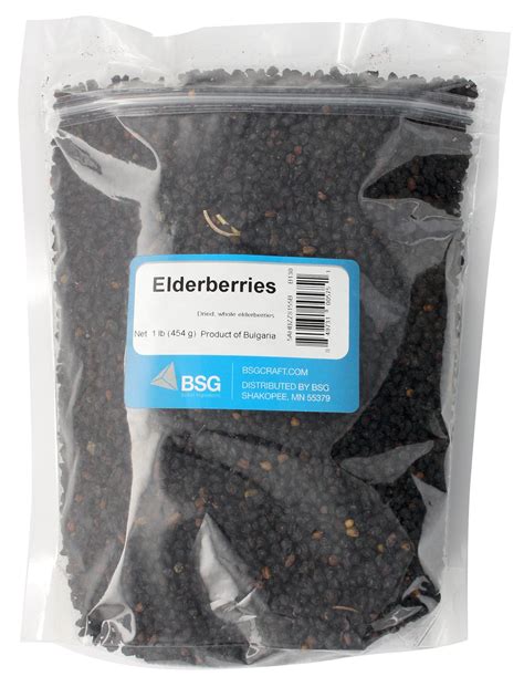 Dried Elderberries 1 Pound