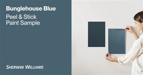 Bunglehouse Blue Paint Sample By Sherwin Williams 0048 Peel Stick